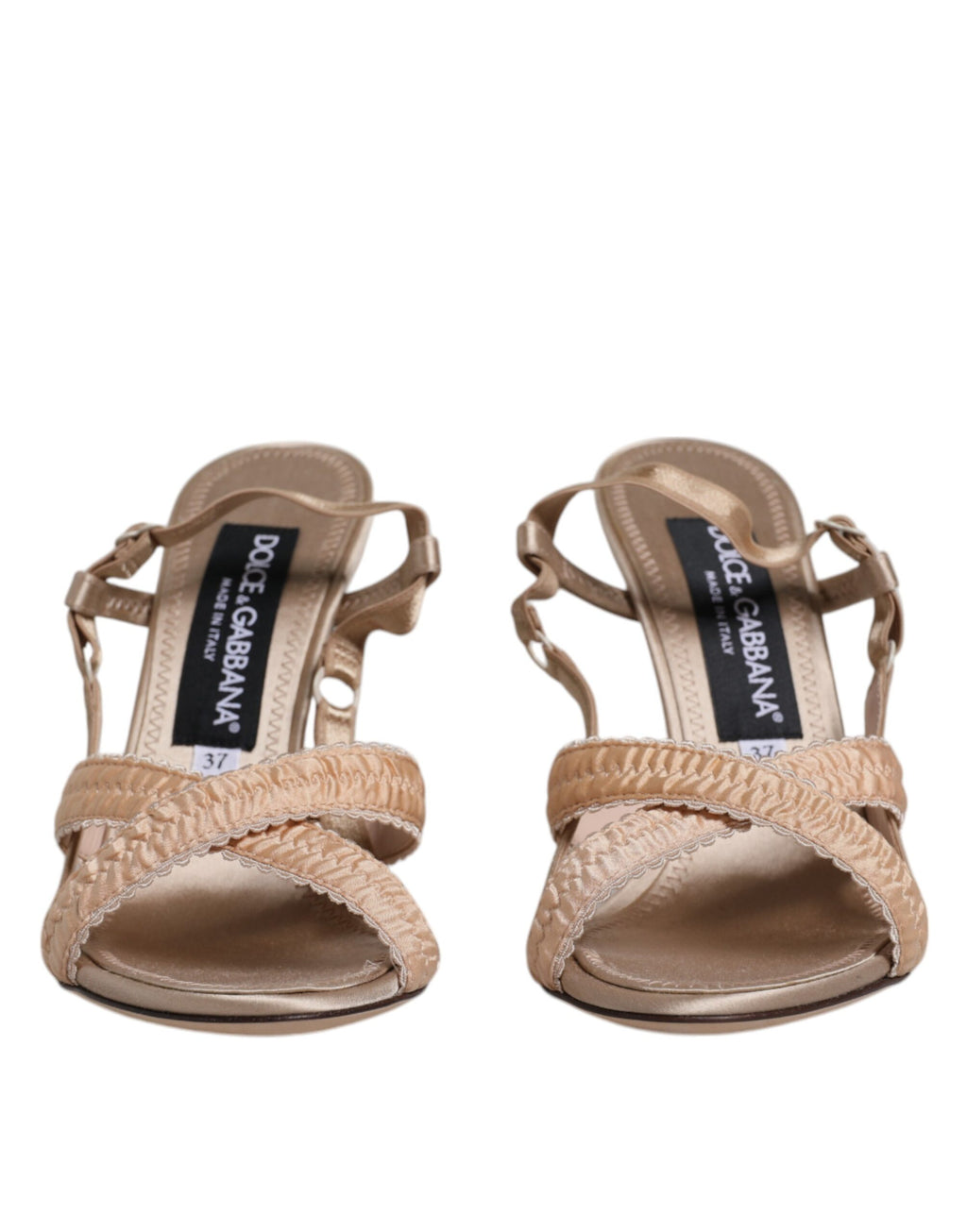 Beige Keira Slingback Heels Sandals Shoes