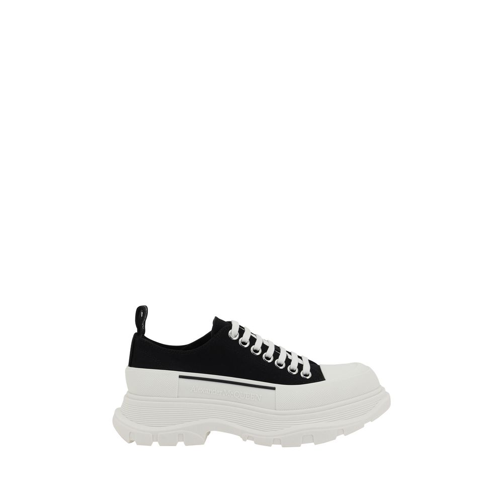 Black Rubber Chunky Sneakers