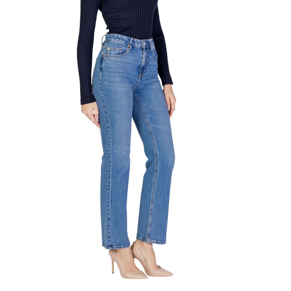 Light Blue Cotton Mom Jean