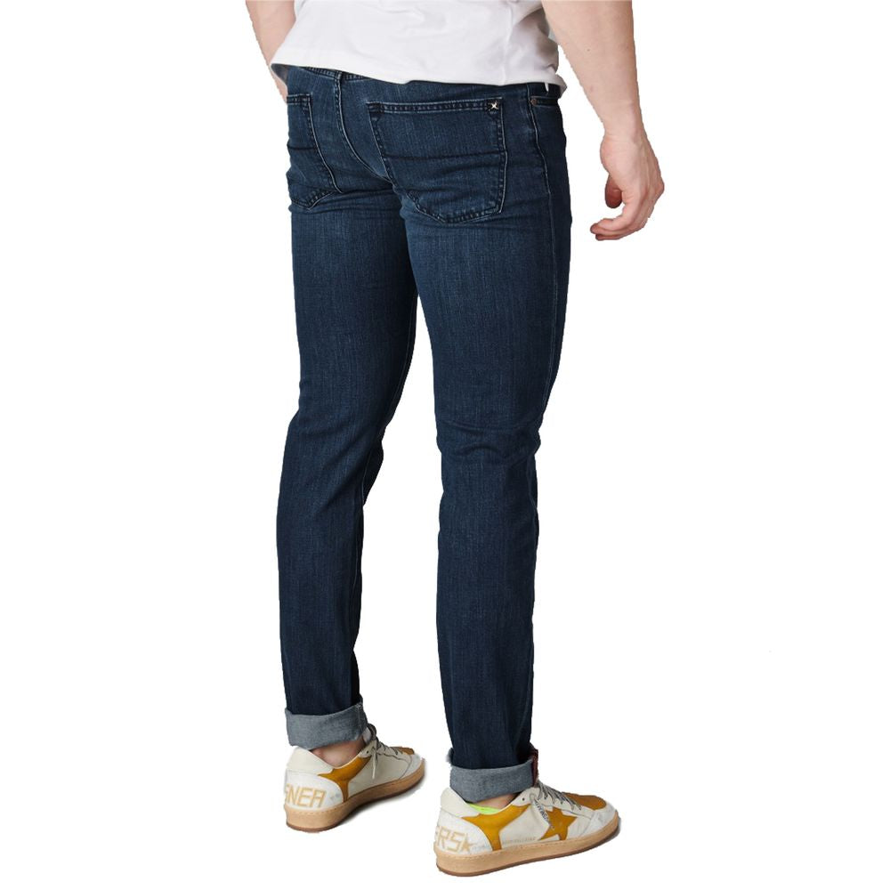 Blue Cotton Men Jeans