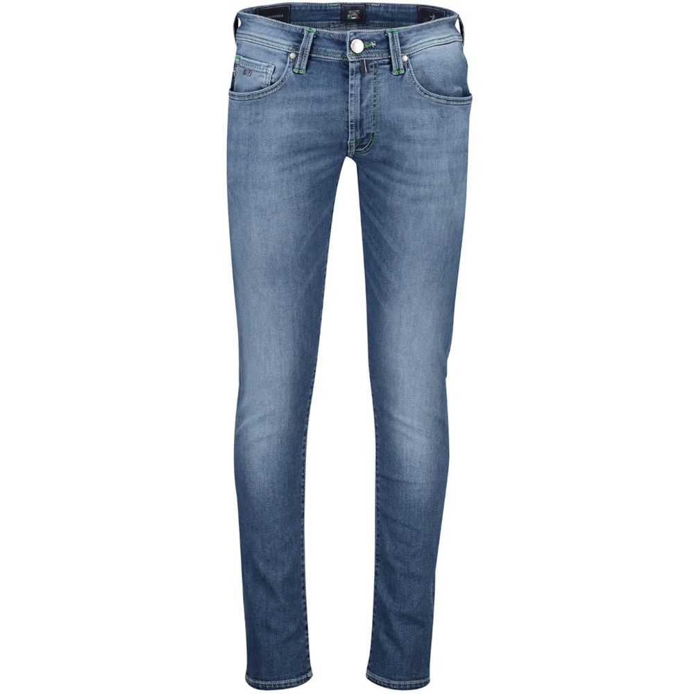 Blue Cotton Men Jeans