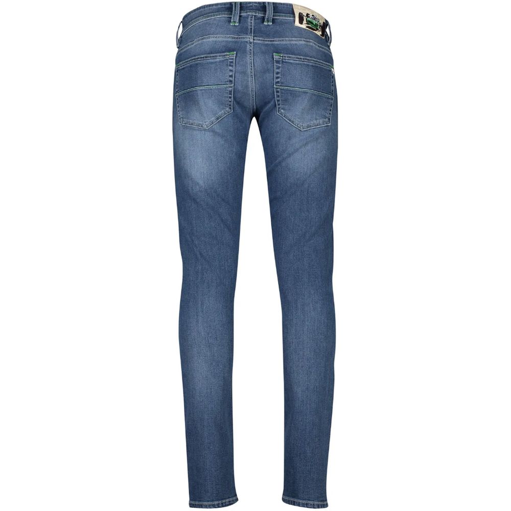 Blue Cotton Men Jeans