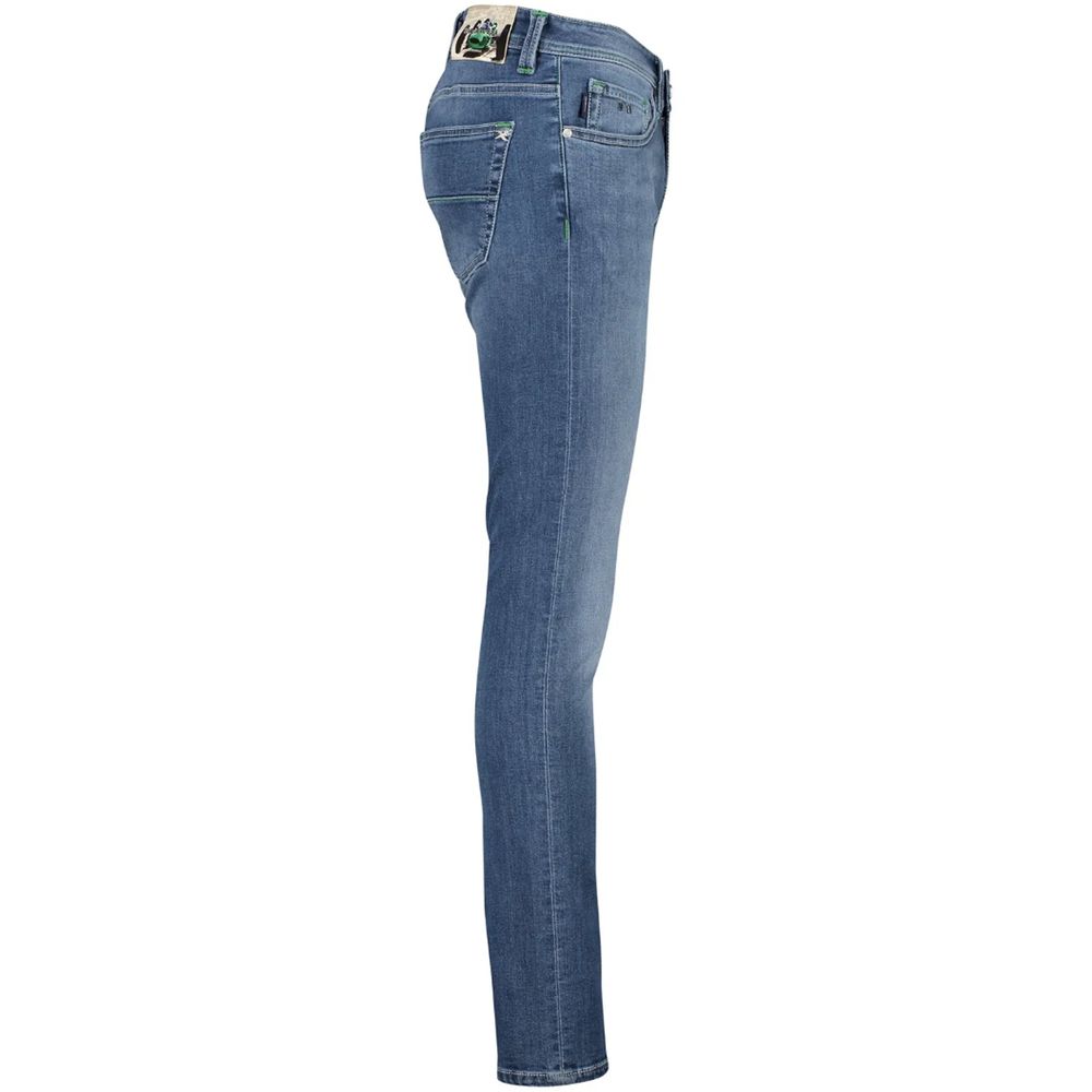 Blue Cotton Men Jeans