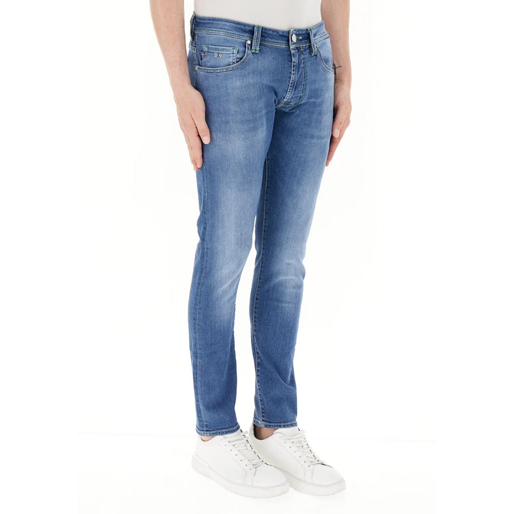 Blue Cotton Men Jeans