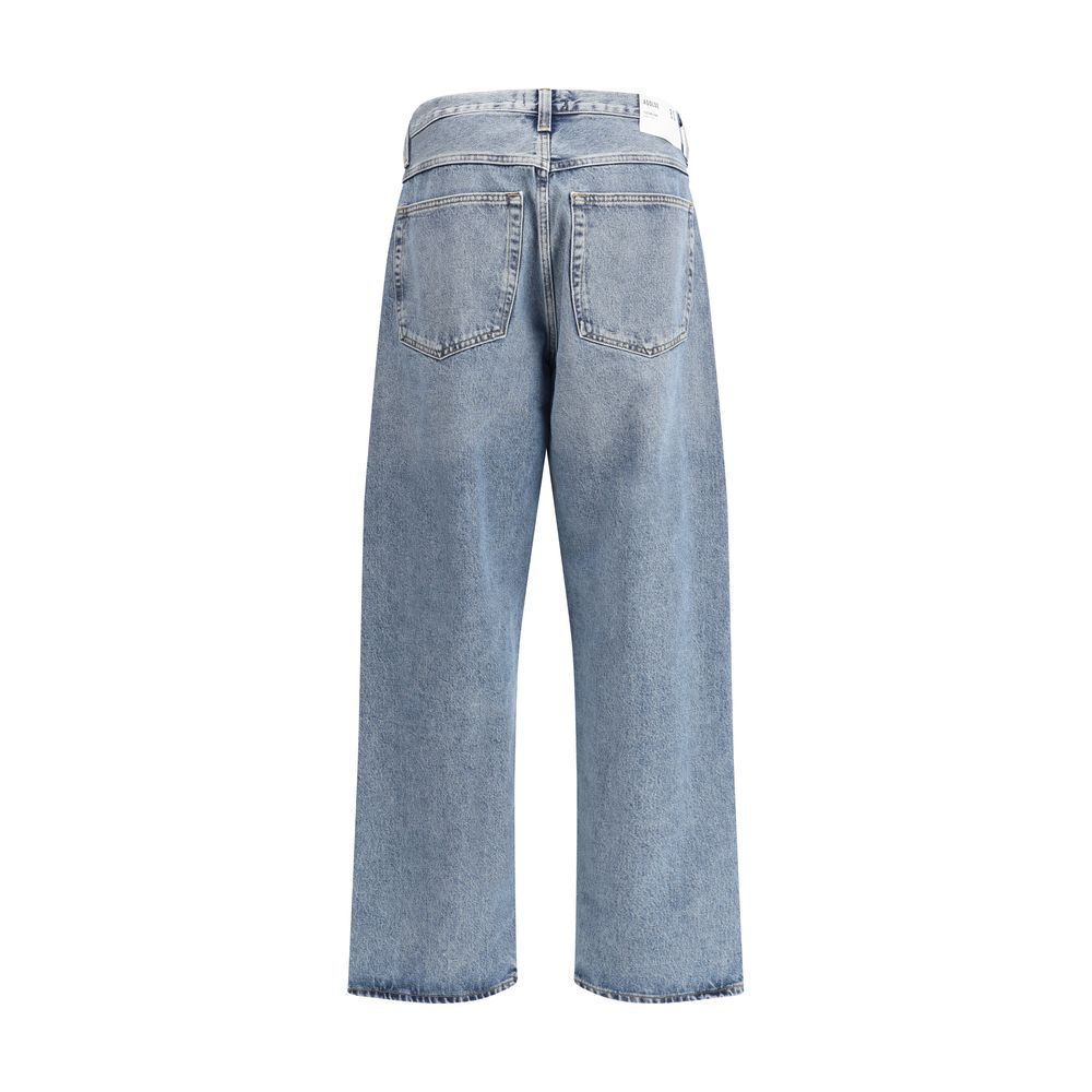 Light Blue Cotton High-Waisted Jean
