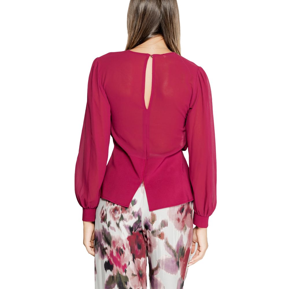 Bordeaux Polyester Blouse