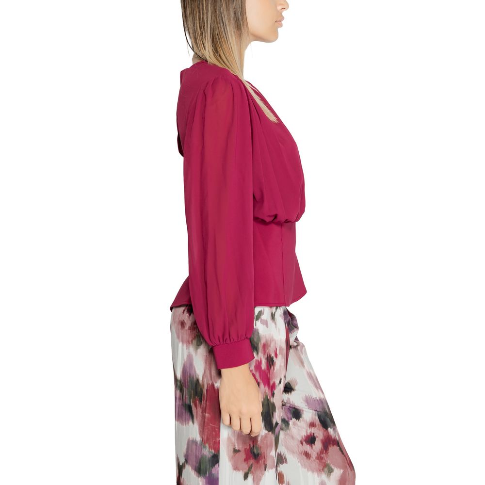 Bordeaux Polyester Blouse