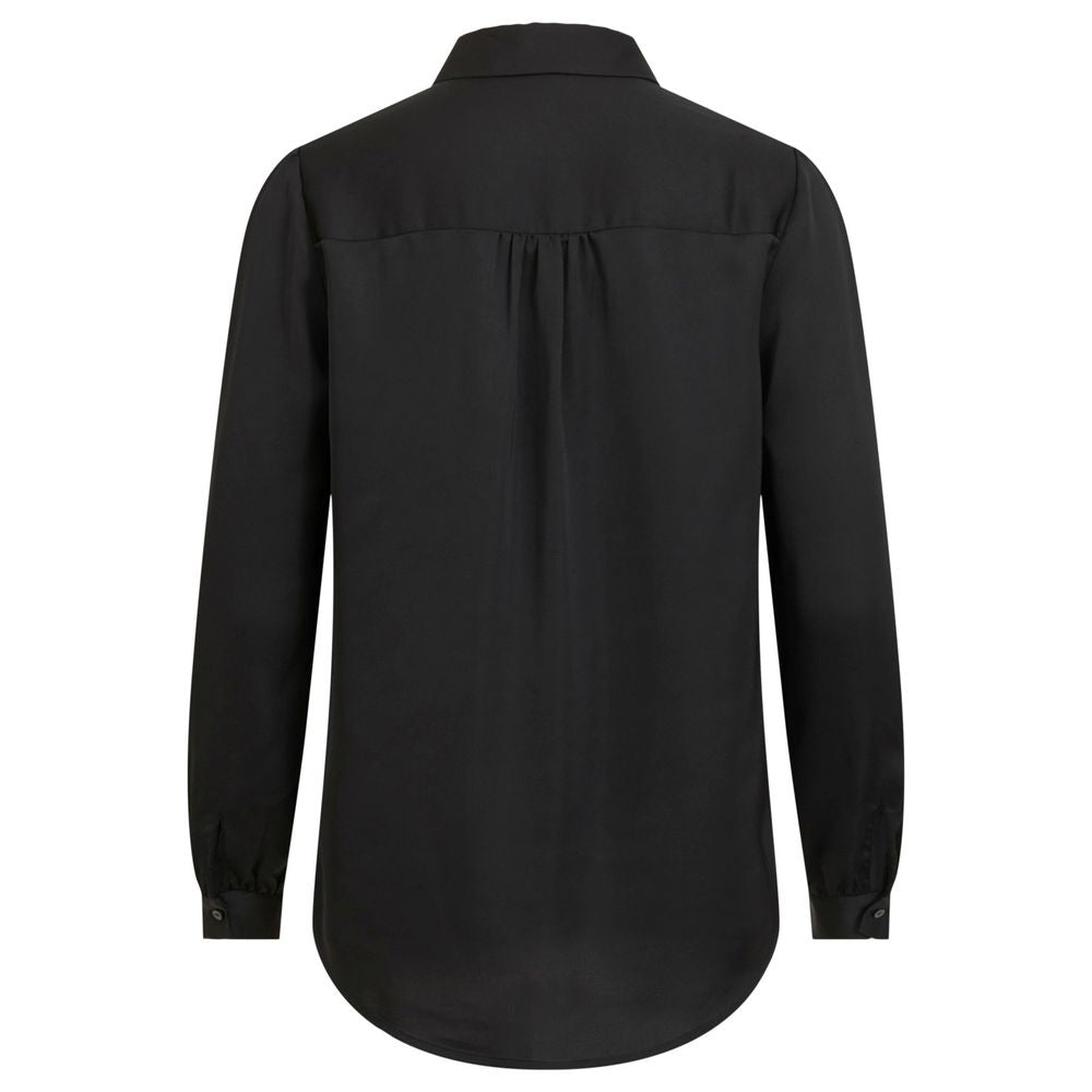 Black Polyester Blouse