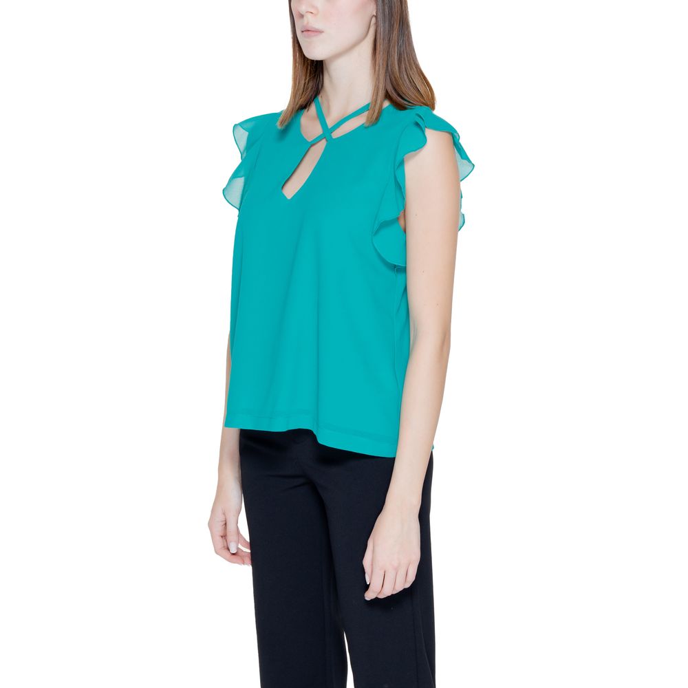 Green Polyester Blouse