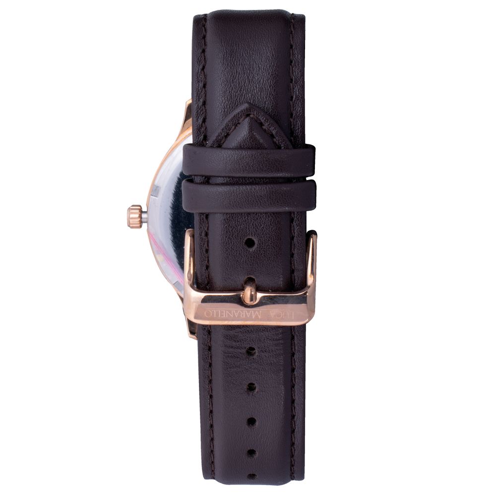 Brown Leather Dress Watch