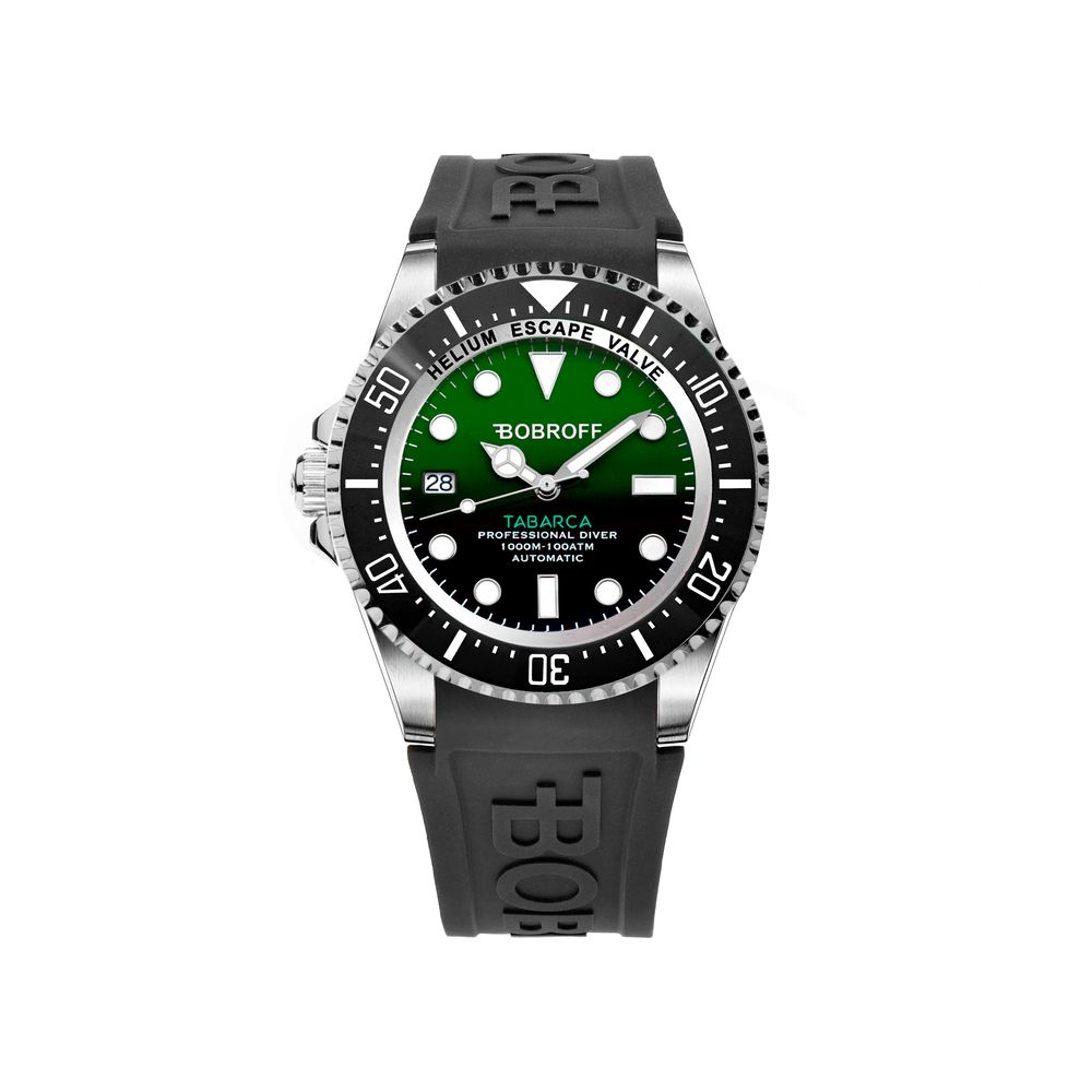 Black Rubber Sport Watch