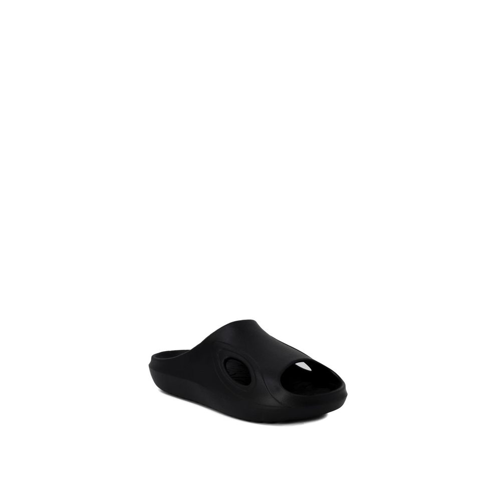 Black Polyethylene Slippers