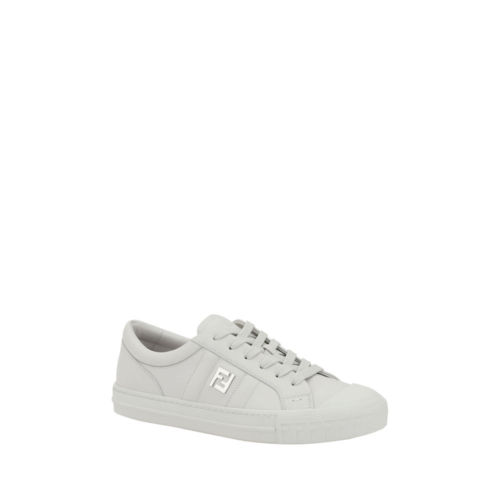 White Calf Leather Bos Taurus Athletic Sneakers