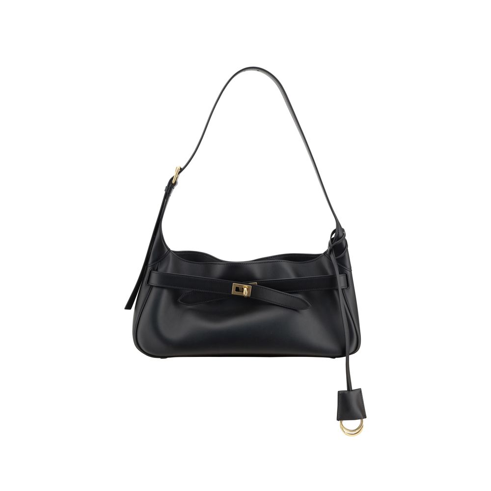 Black Calf Leather Bos Taurus Shoulder Bag