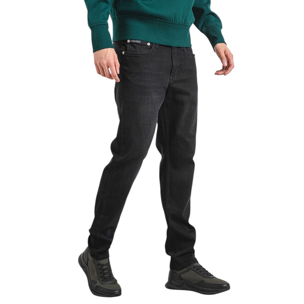 Black Cotton Slim Fit Jean