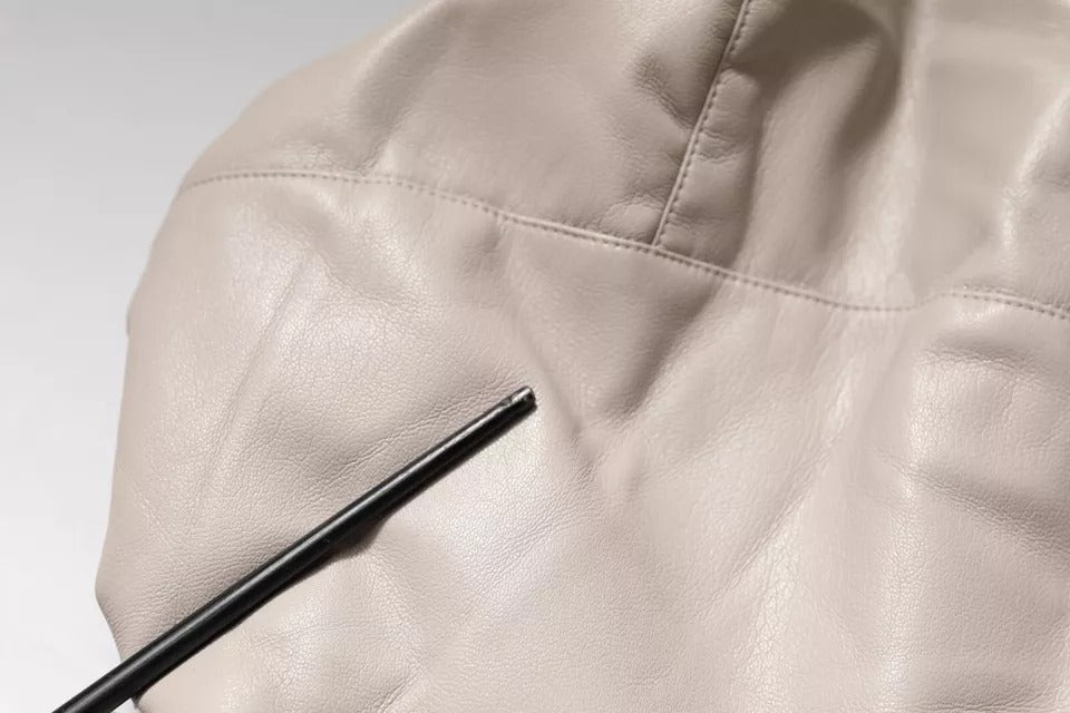 Beige Full Zip Hooded Long Sleeves Casual Coat Jacket