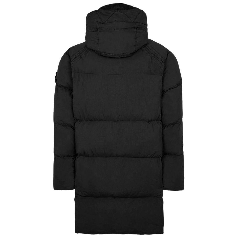 Black Nylon Men Jacket