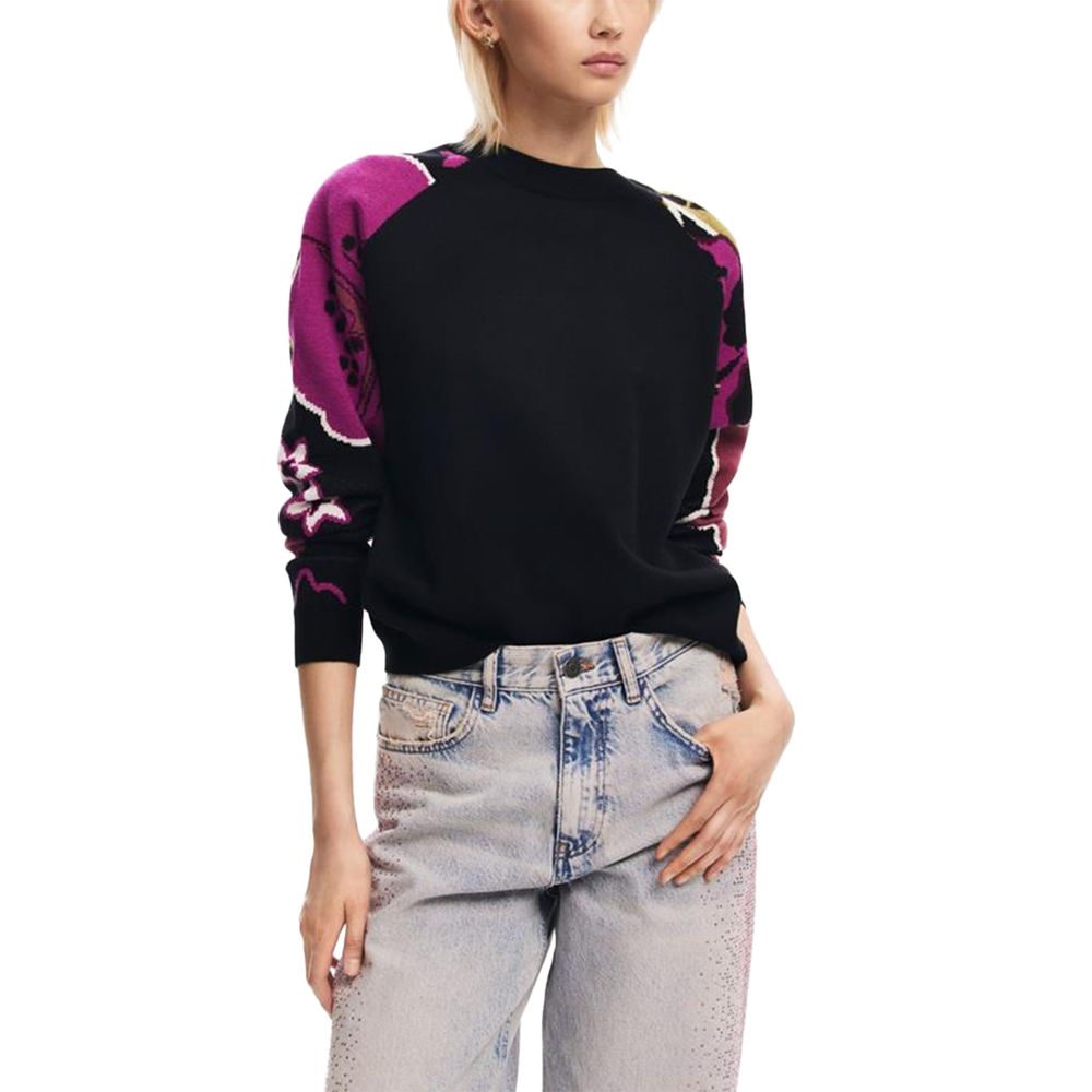Black Polyamide Sweatshirt