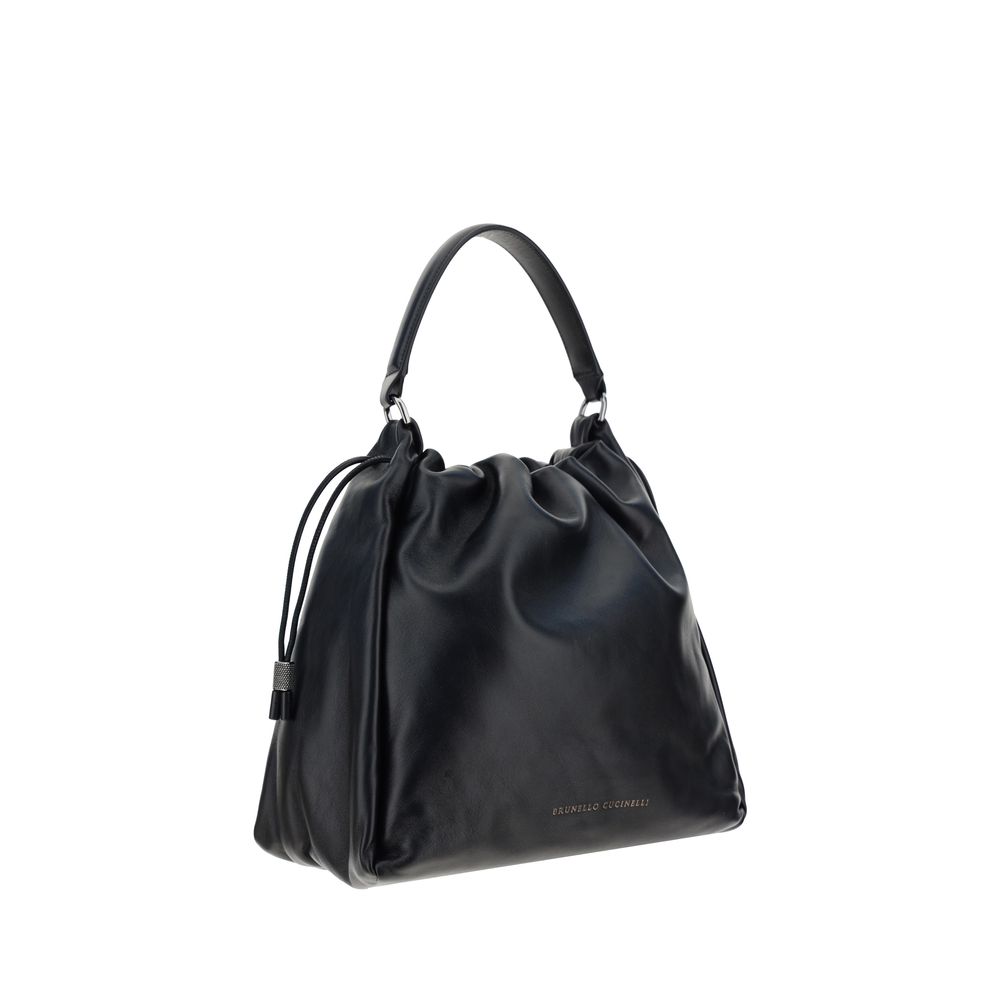 Black Calf Leather Bos Taurus Shoulder Bag