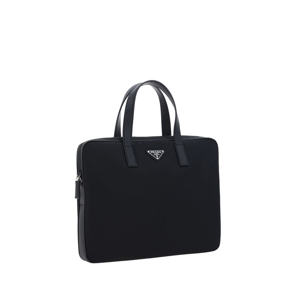 Black Polyamide Shoulder Bag