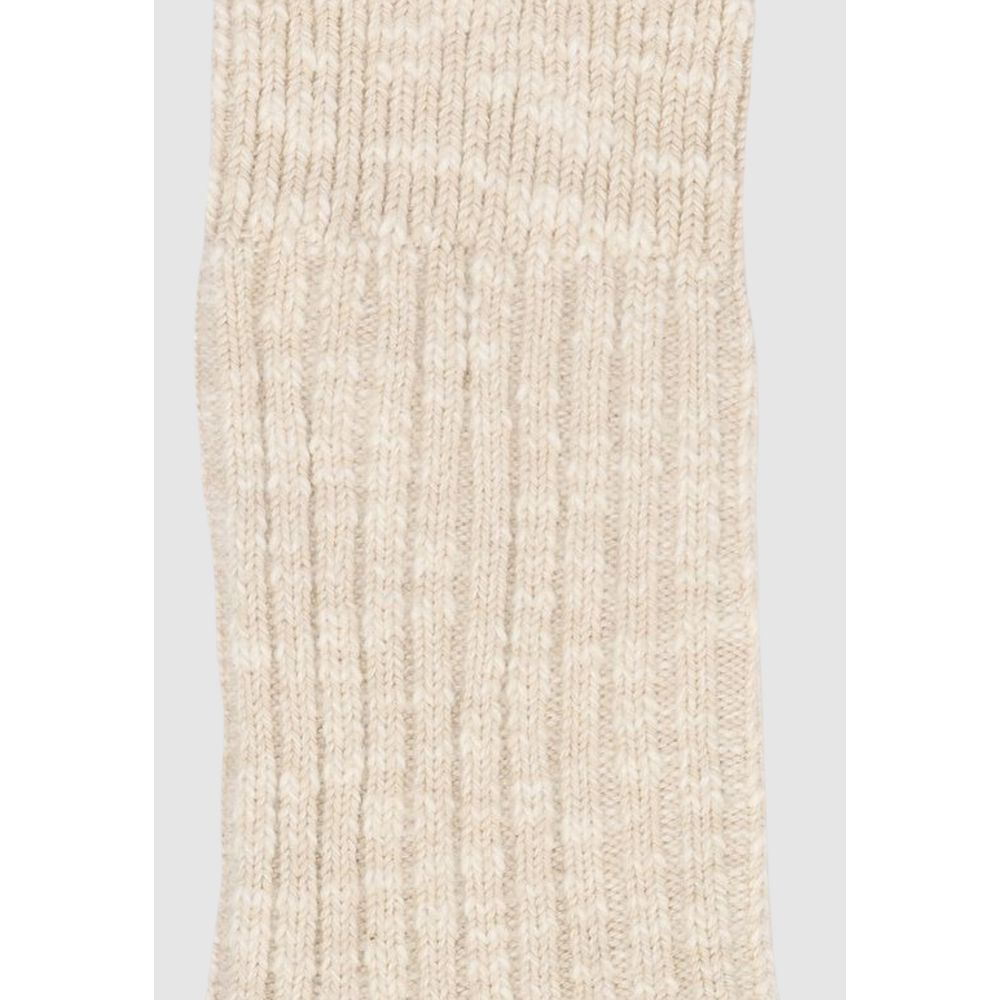 Beige Cotton Socks