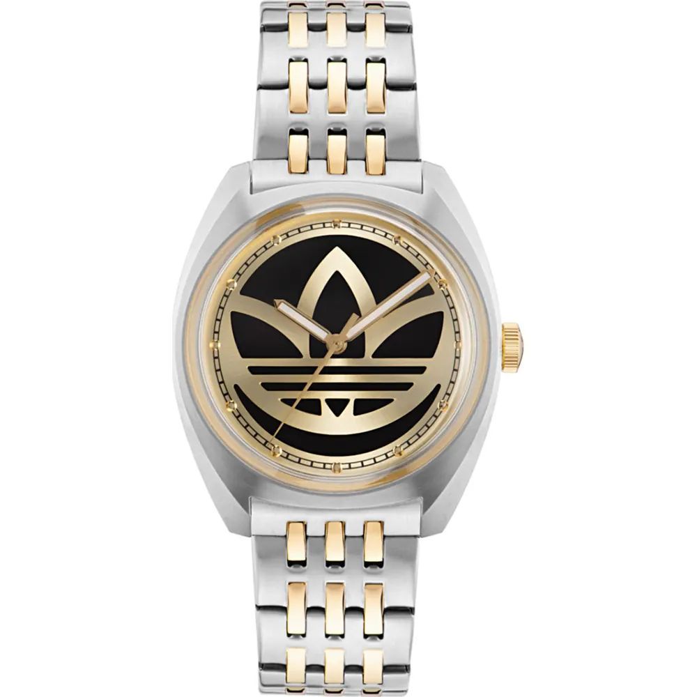 Gray Stainless Steel Dress Watch