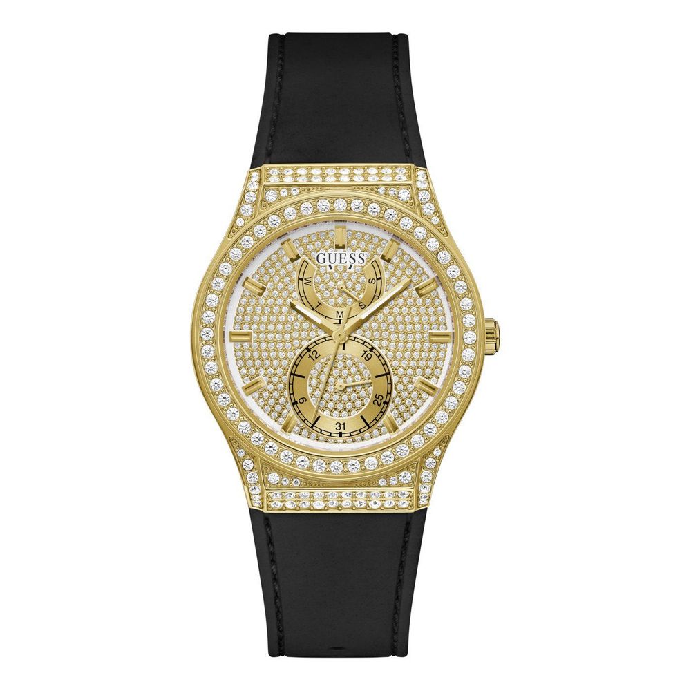 Black Synthetic Dress Watch