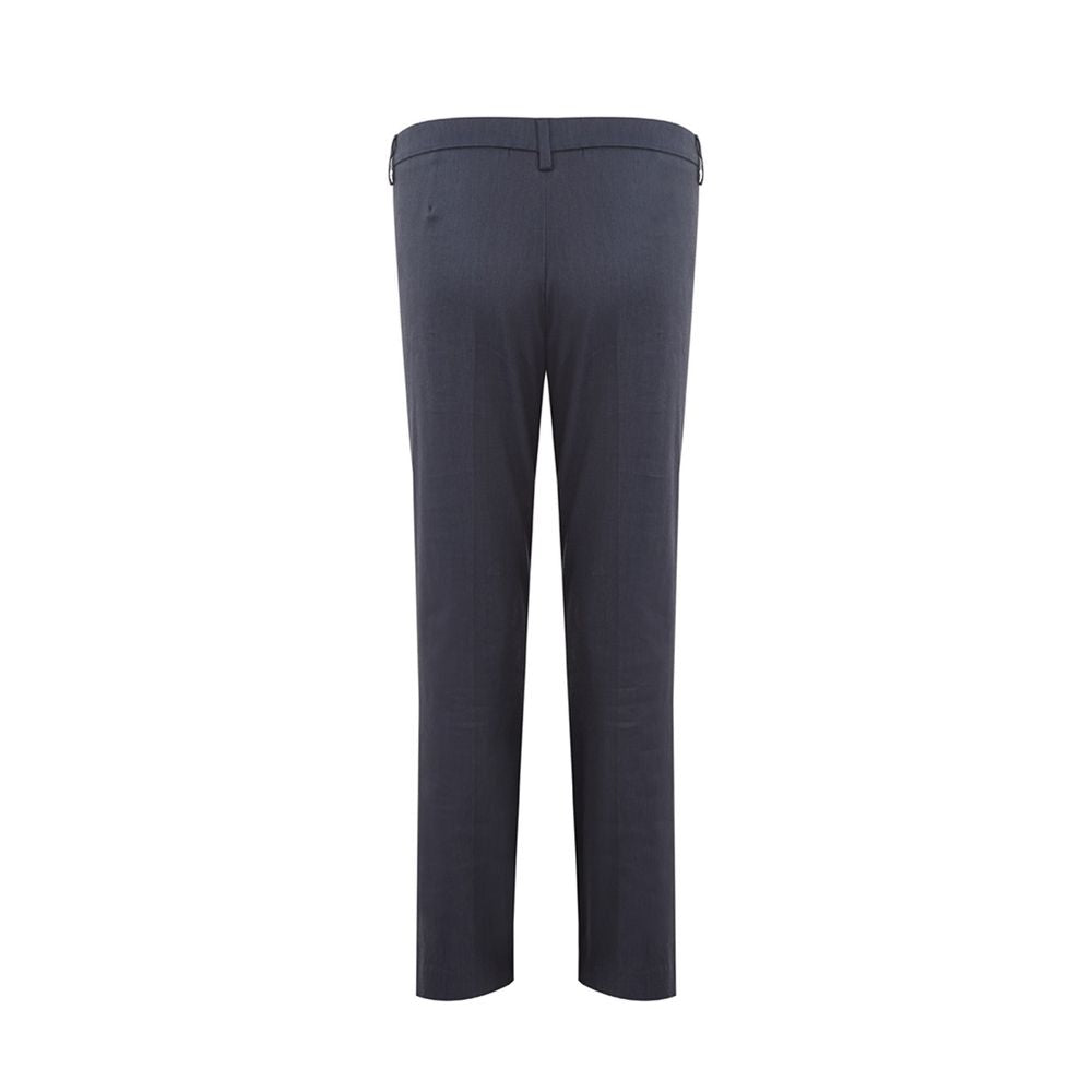 Blue Linen Casual Pants