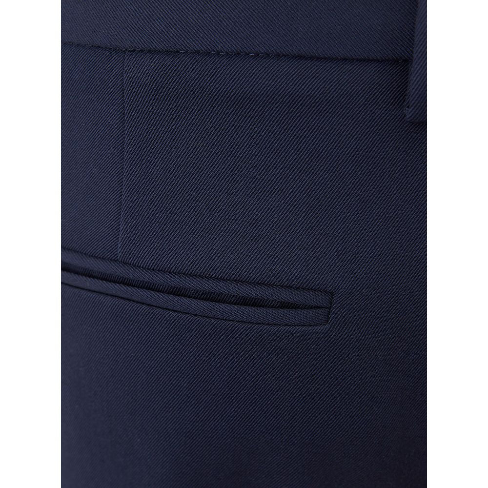 Blue Wool Dress Pants