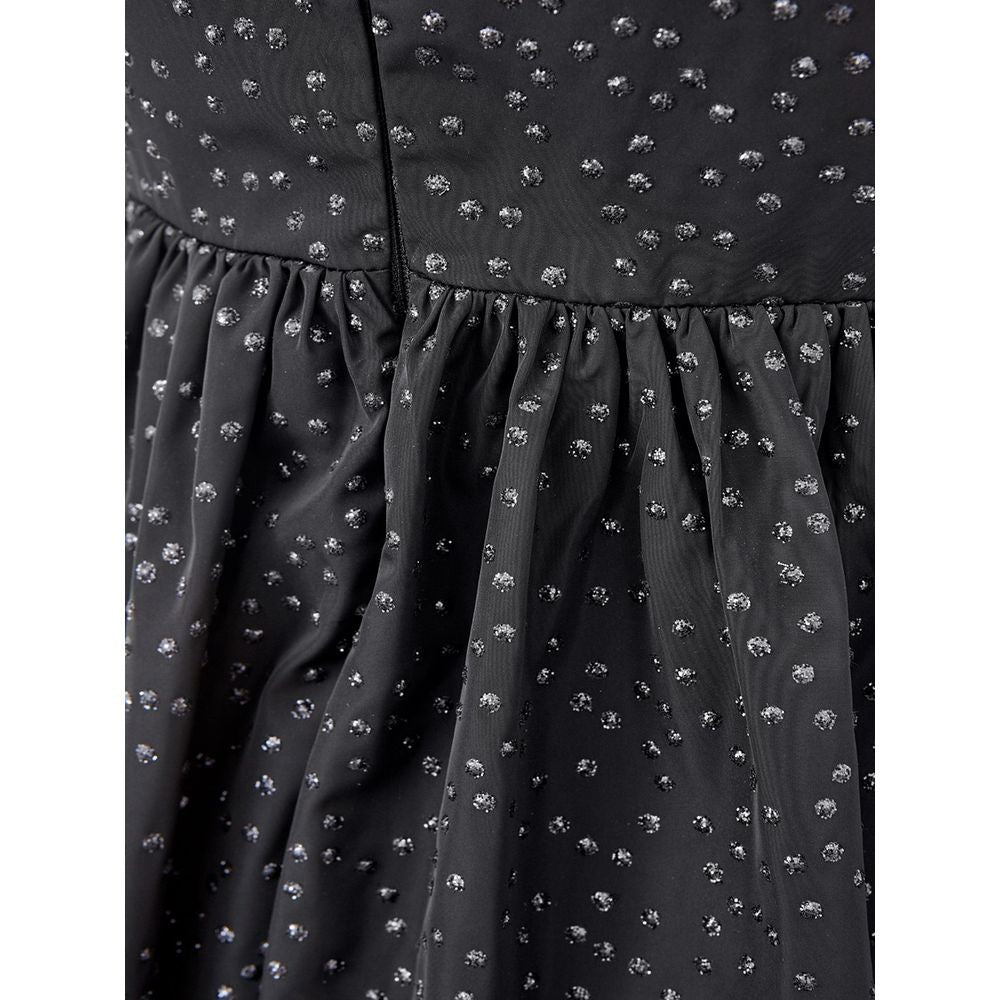 Black Polyethylene Casual Dress