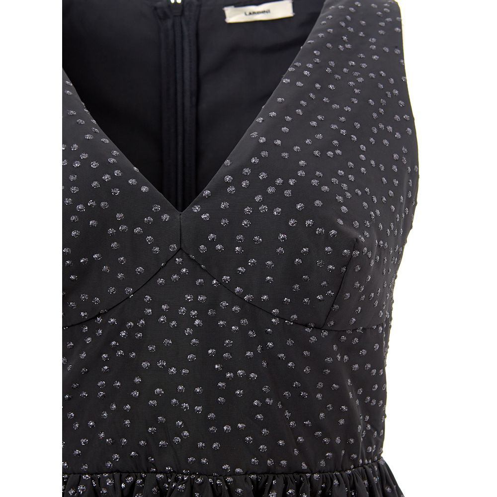 Black Polyethylene Casual Dress