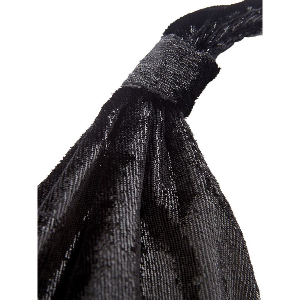 Black Polyester Cocktail Dress