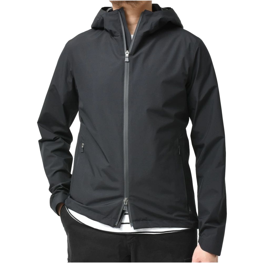 Black Nylon Men Jacket