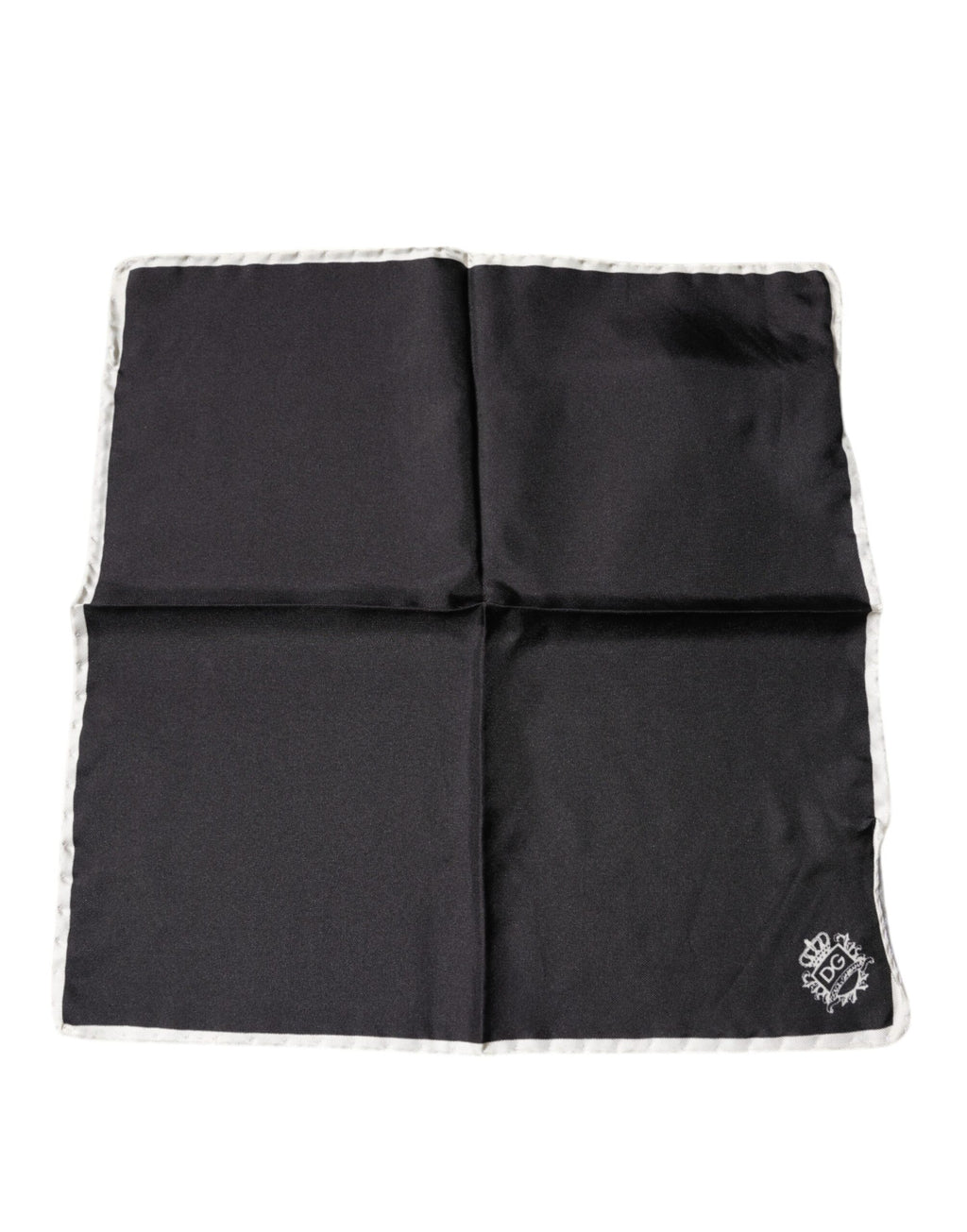 Black Crown Logo Square Handkerchief Scarf