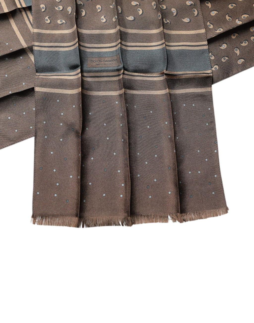 Brown Fantasy Silk Neck Wrap Shawl Scarf