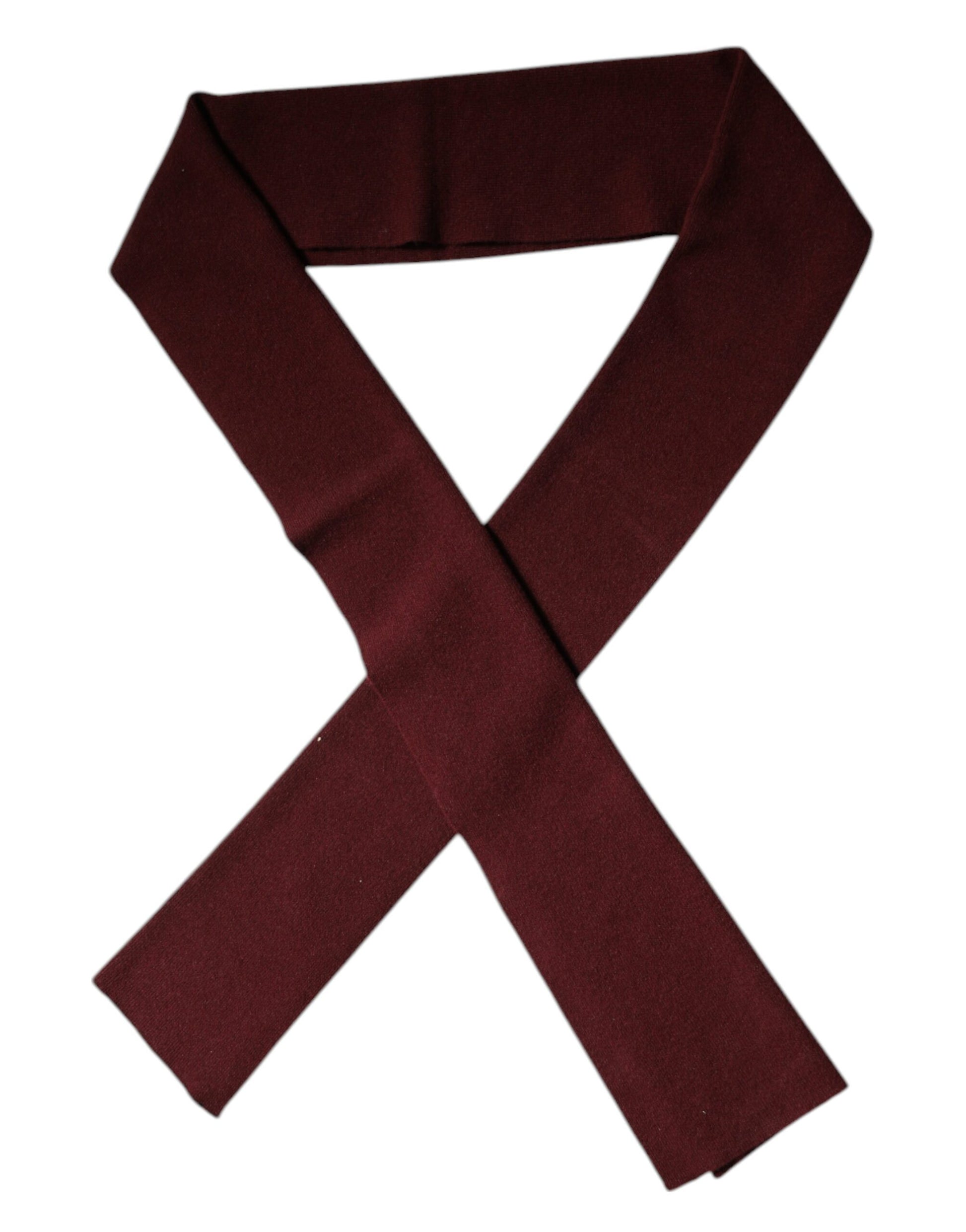 Maroon Cashmere Skinny Neck Wrap Scarf