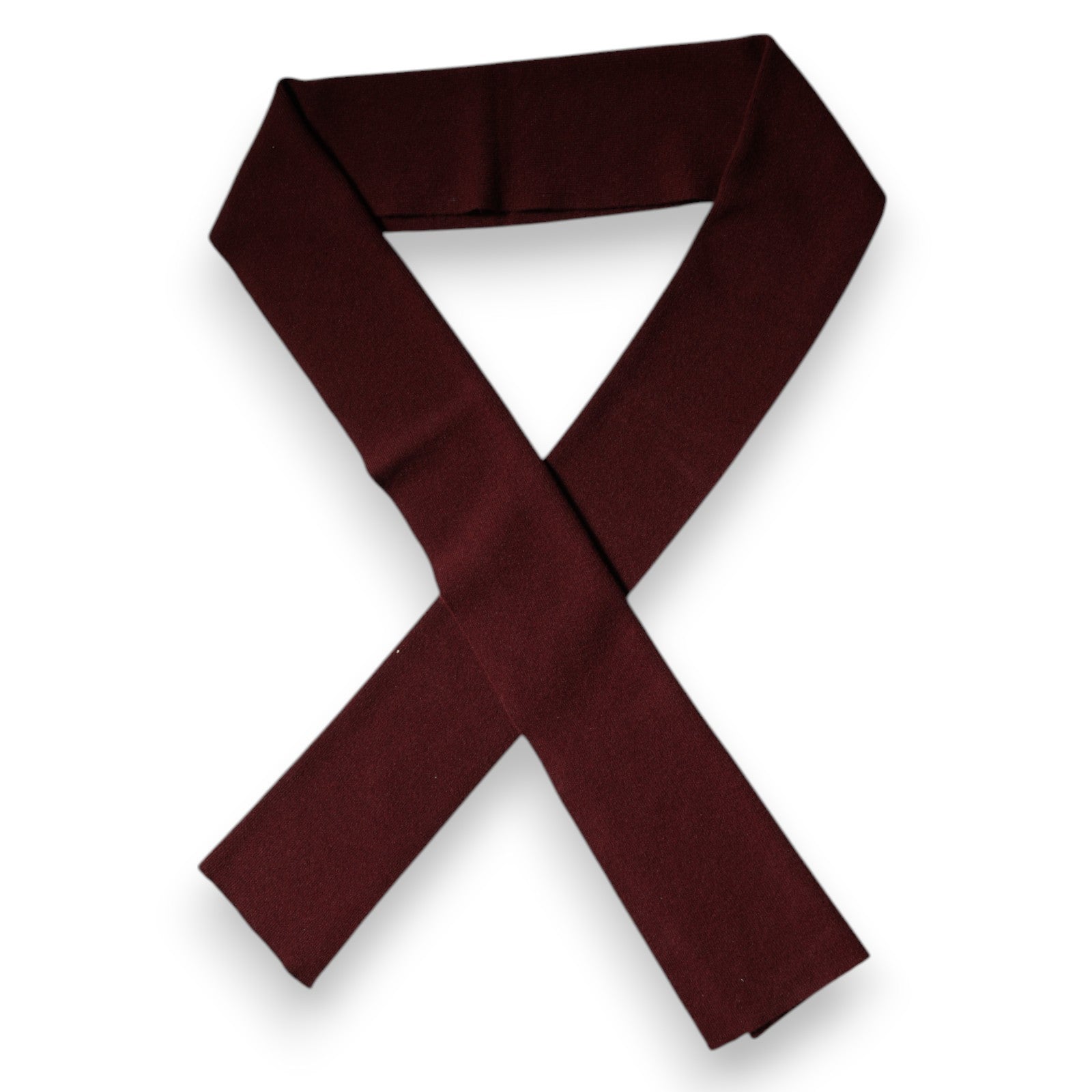 Maroon Cashmere Skinny Neck Wrap Scarf