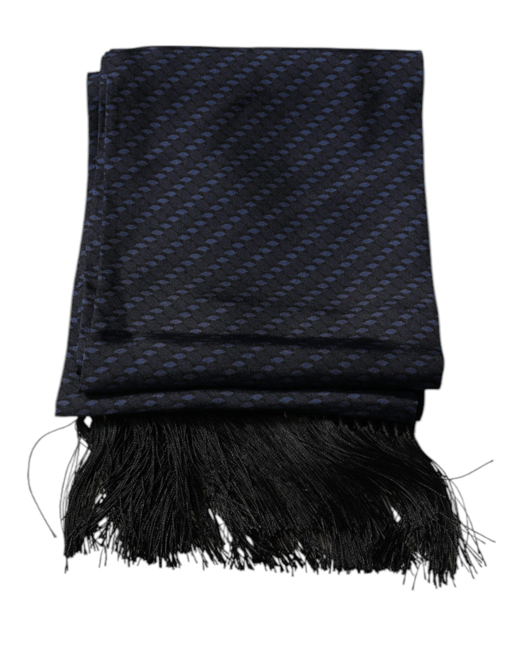 Dark Blue Fantasy Fringes Neck Wrap Scarf