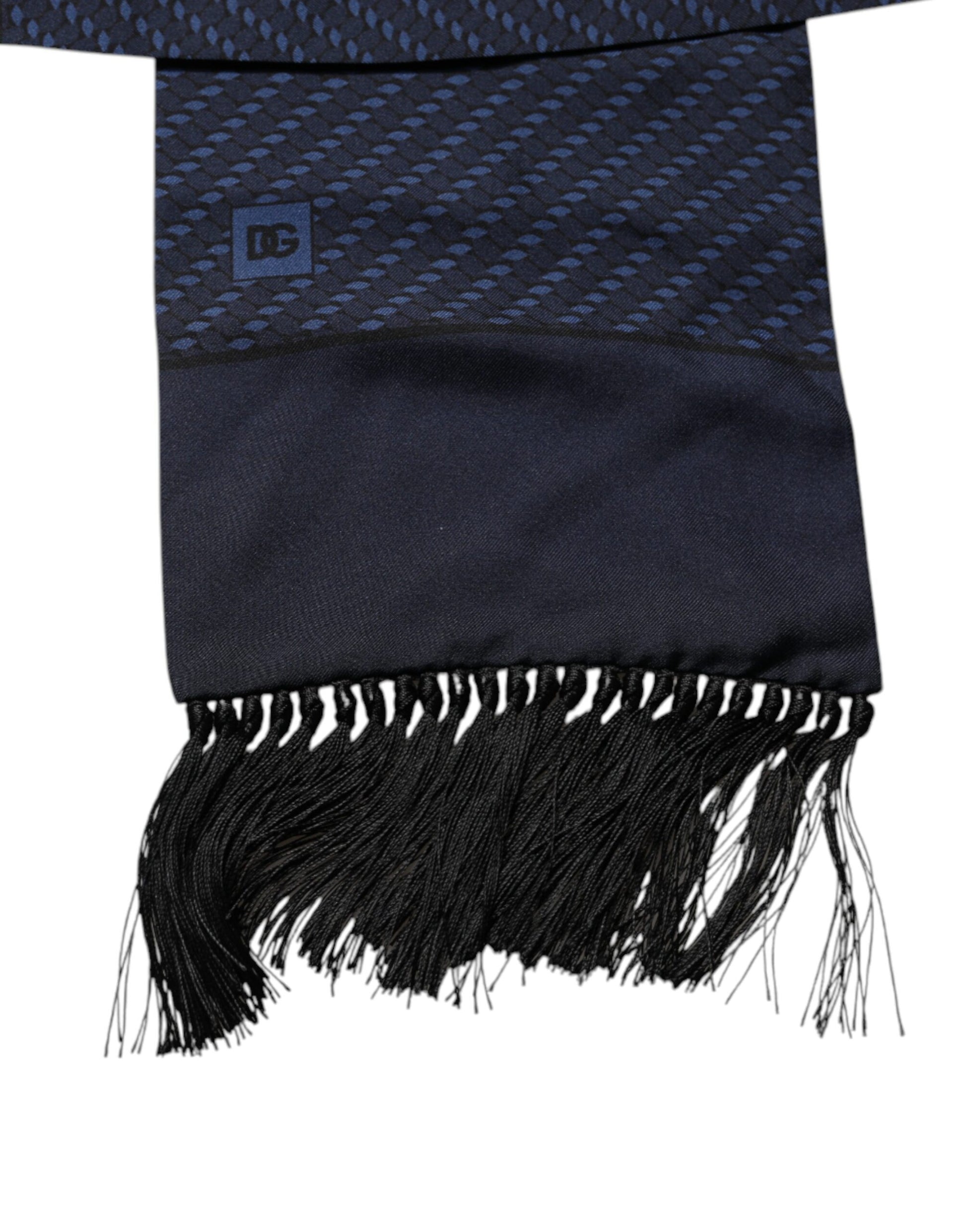 Dark Blue Fantasy Fringes Neck Wrap Scarf