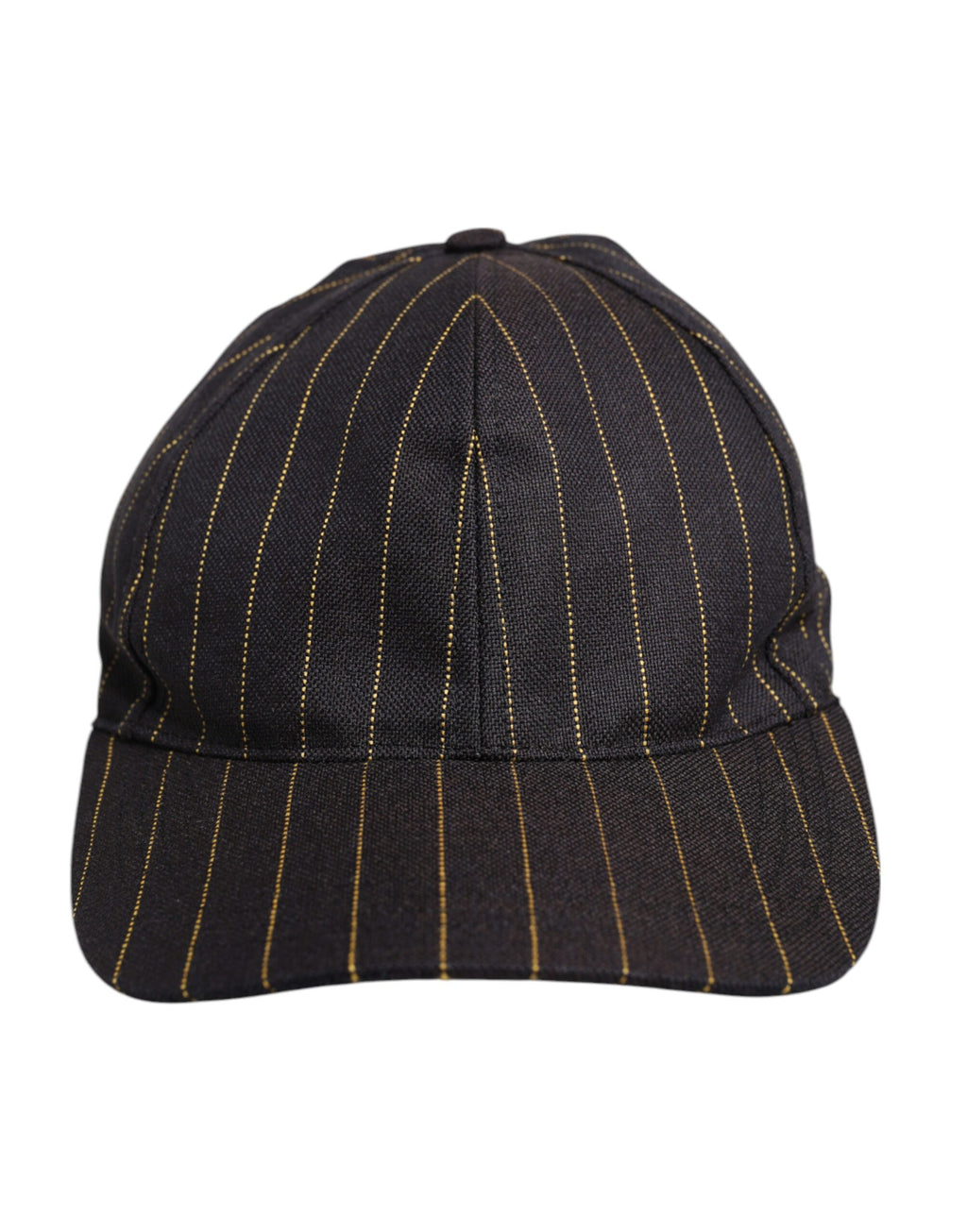 Brown Stripes Cotton 6 Panels Baseball Cap