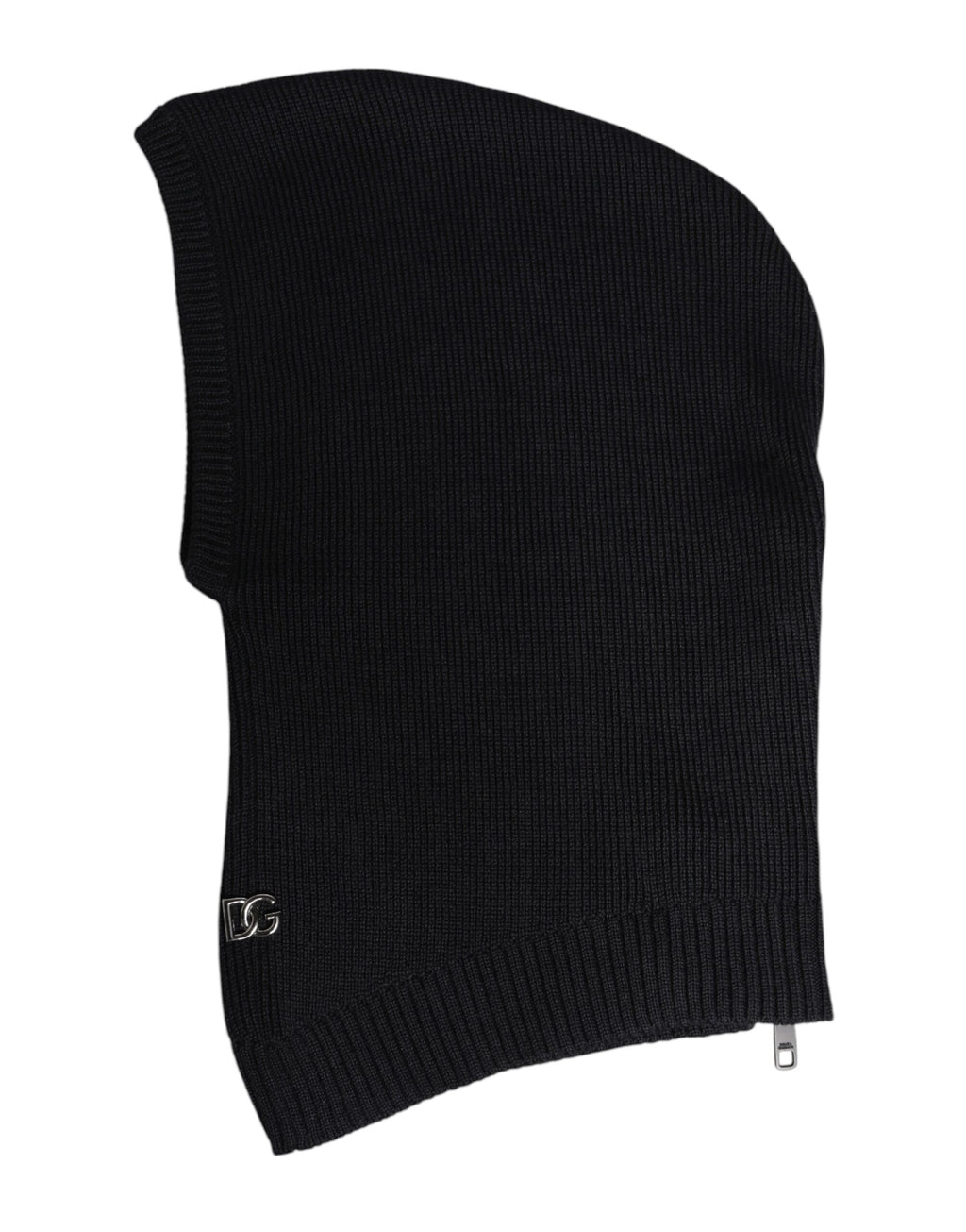 Black Wool Whole Head Wrap Balaclava Hat
