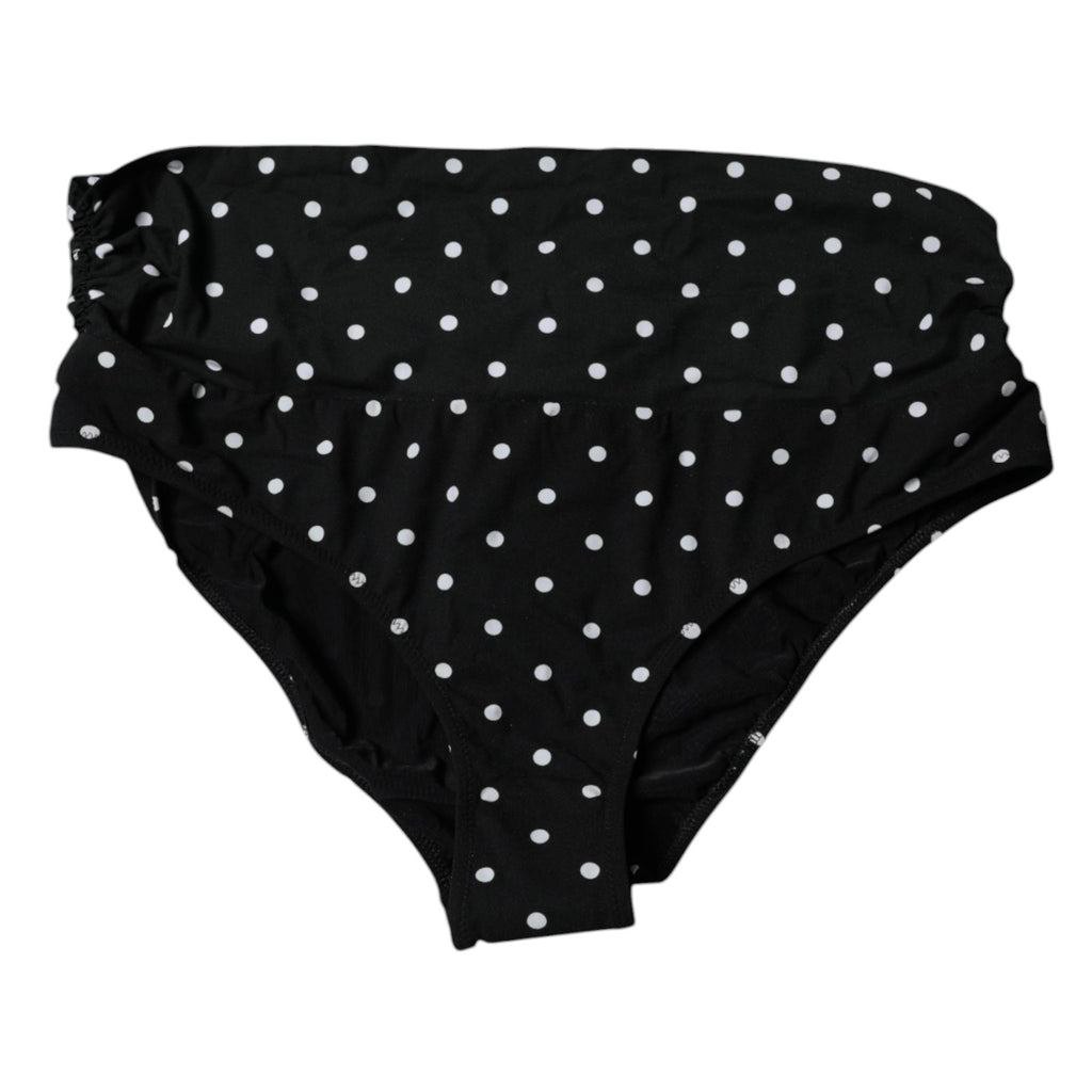 Black Polka Dot Swimsuit Bikini Bottom Swimwear