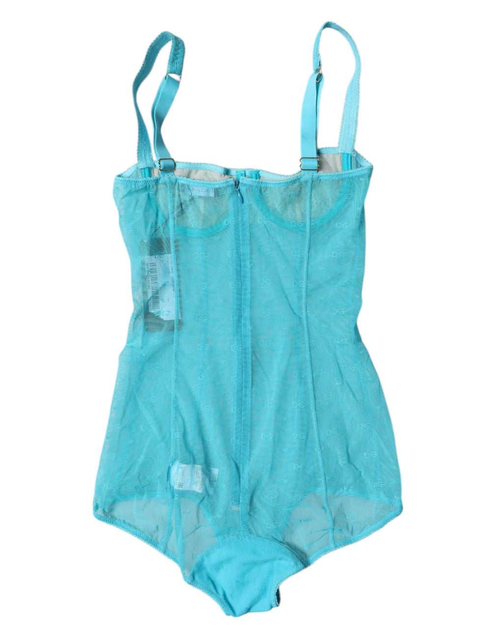 Blue Tulle Balconette Bra Bodysuit Underwear