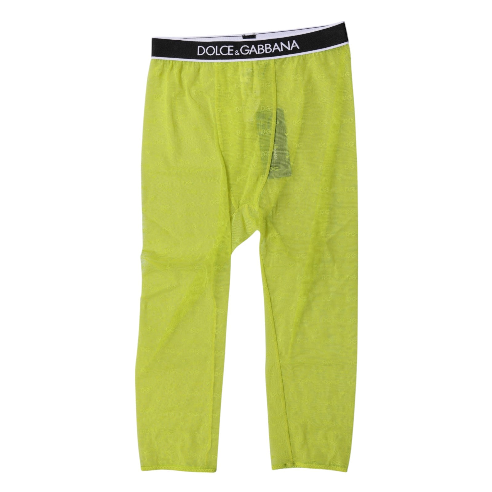 Green DG Logo Nylon Cropped Tights Underwear