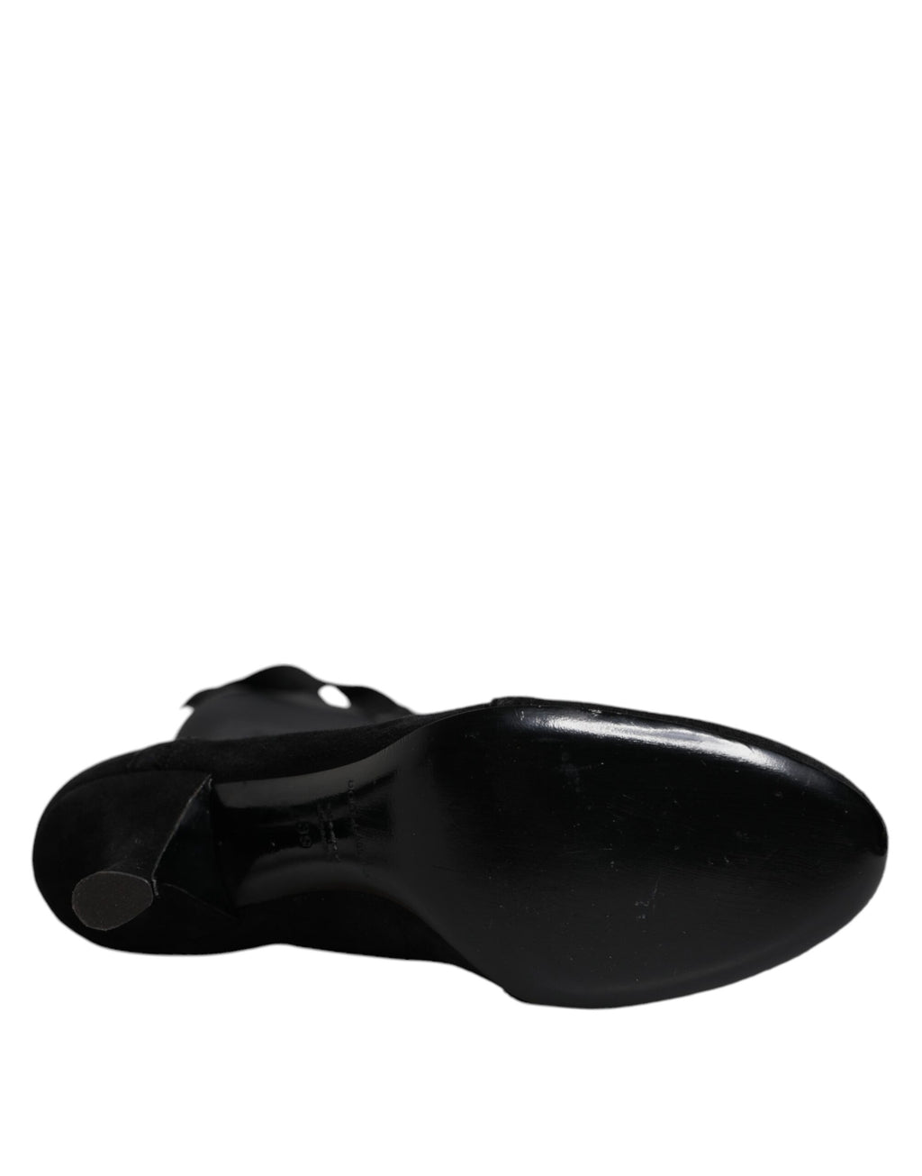 Black Lace Up Heels High Boots Shoes