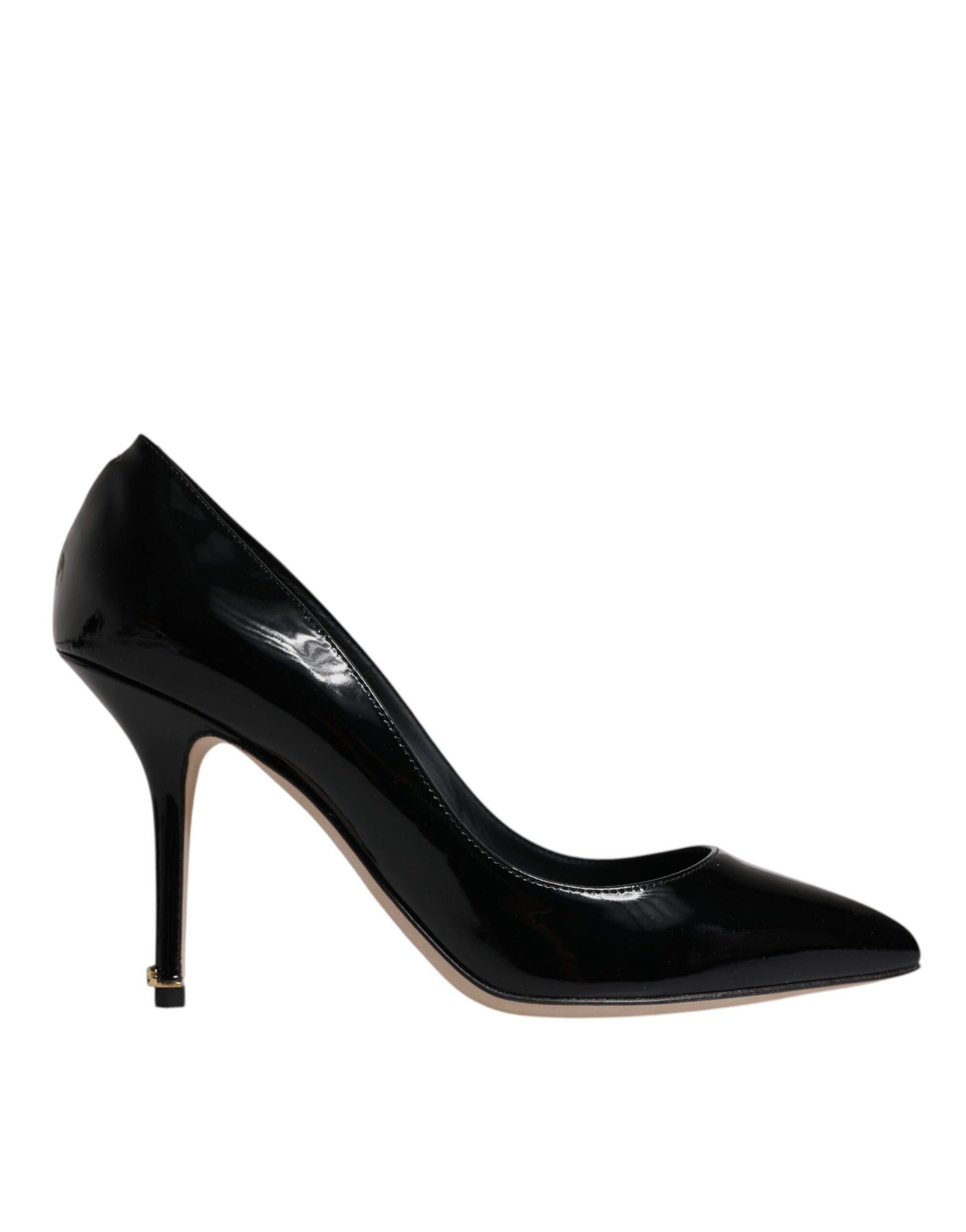 Black Patent Leather High Heels Pumps Shoes