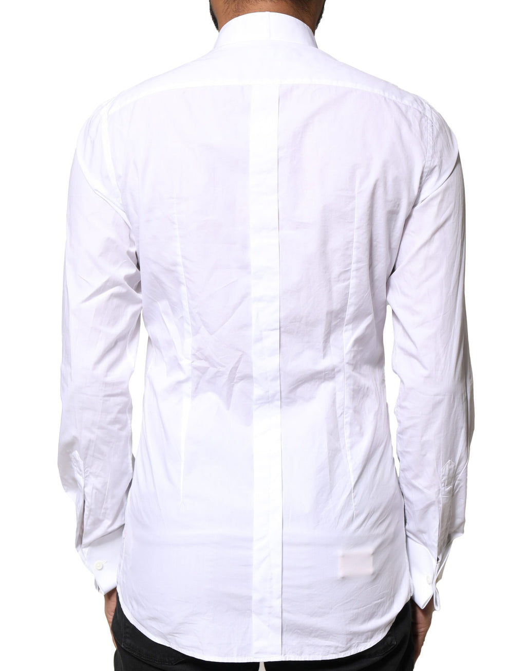 White GOLD CottonPoplin Bib Formal Dress Shirt
