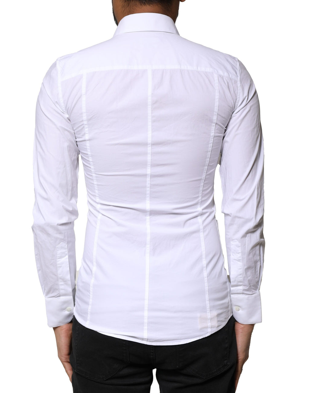 White SICILIA Cotton Formal Men Dress Shirt