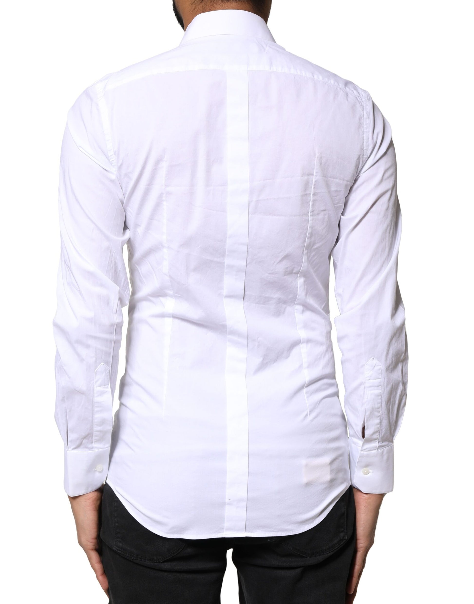 White GOLD Cotton Long Sleeves Dress Shirt