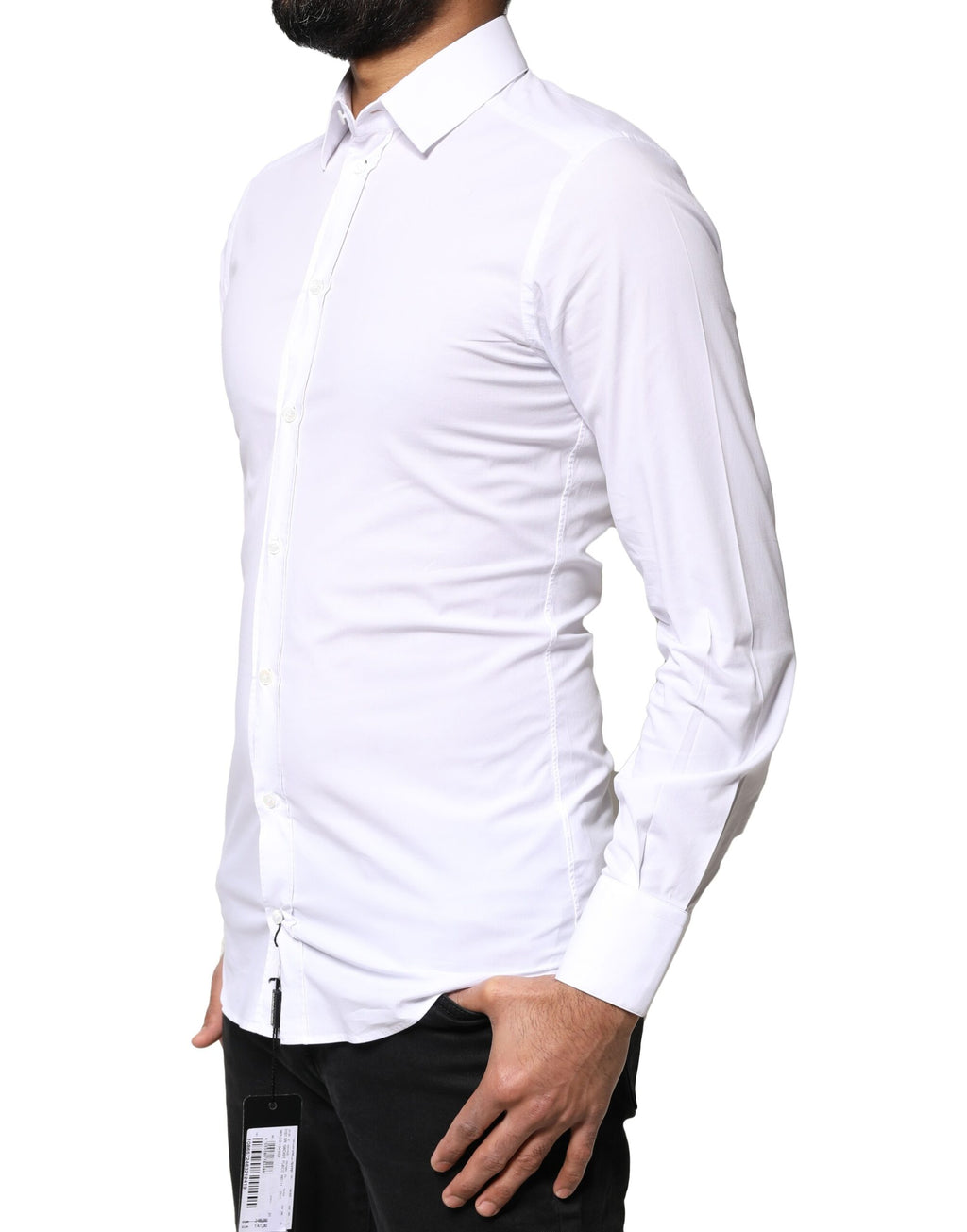 White GOLD Cotton Long Sleeves Dress Shirt